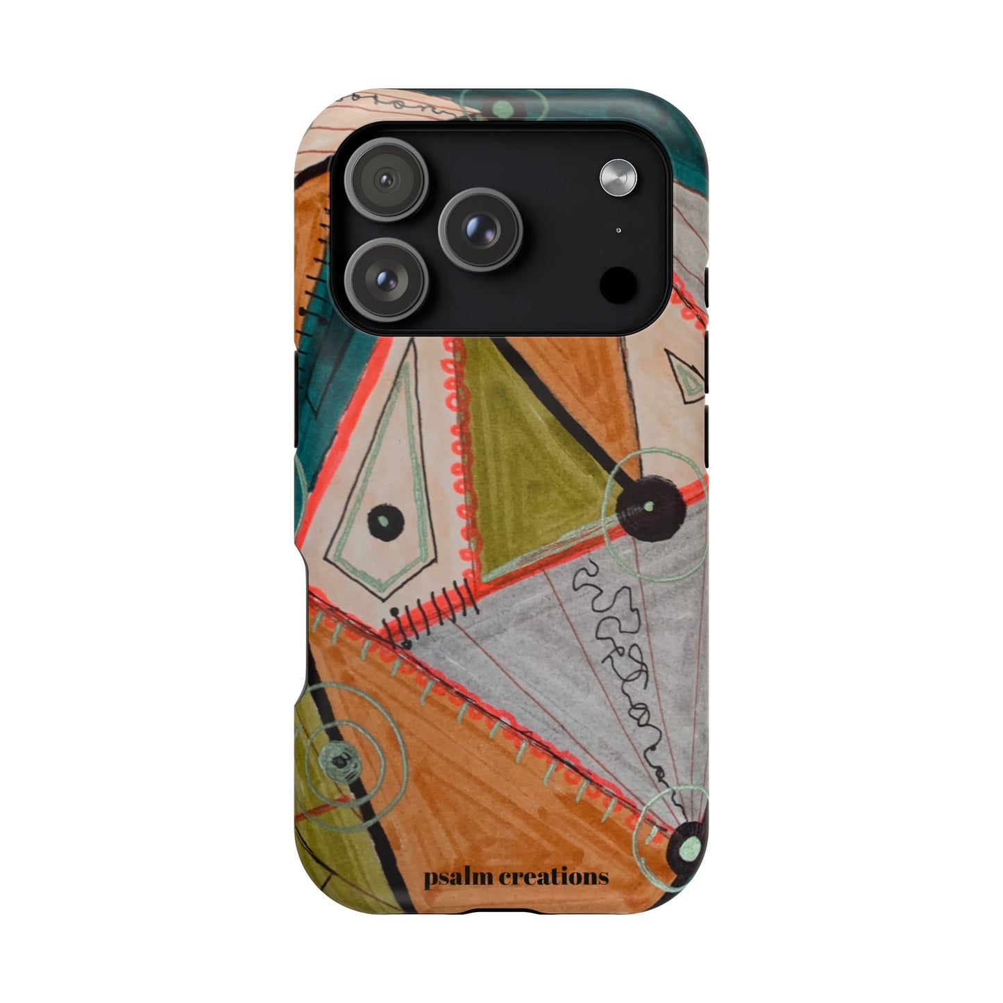 Phone Case — Colorful Geometric Abstract Impact-Resistant Design