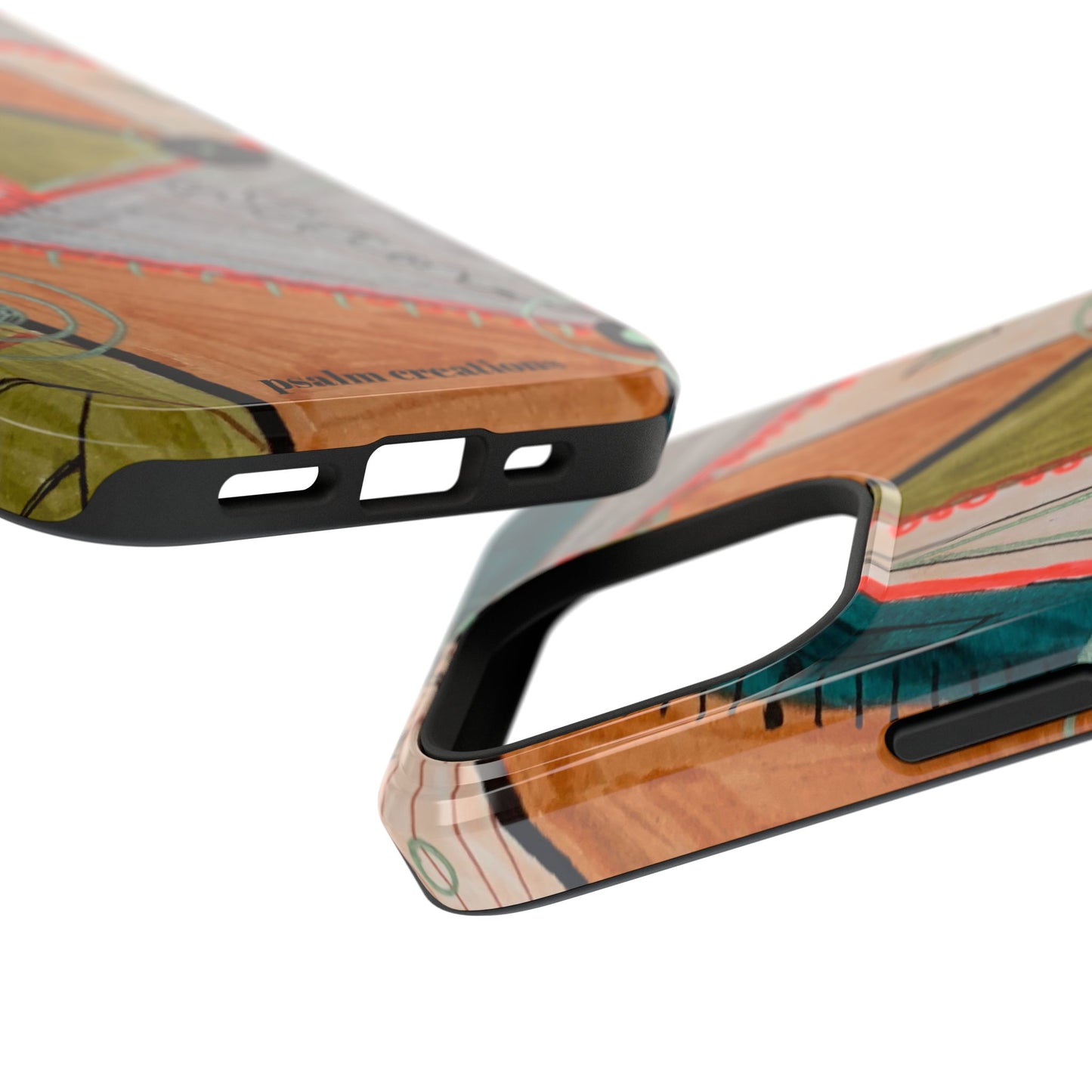Phone Case — Colorful Geometric Abstract Impact-Resistant Design