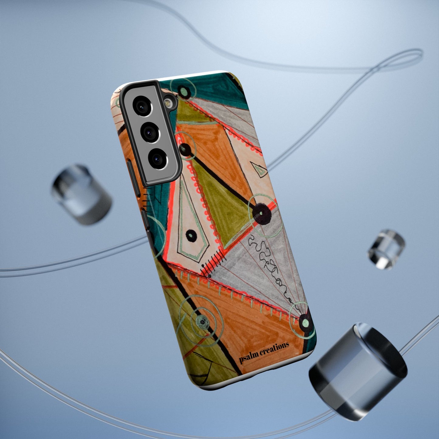 Phone Case — Colorful Geometric Abstract Impact-Resistant Design