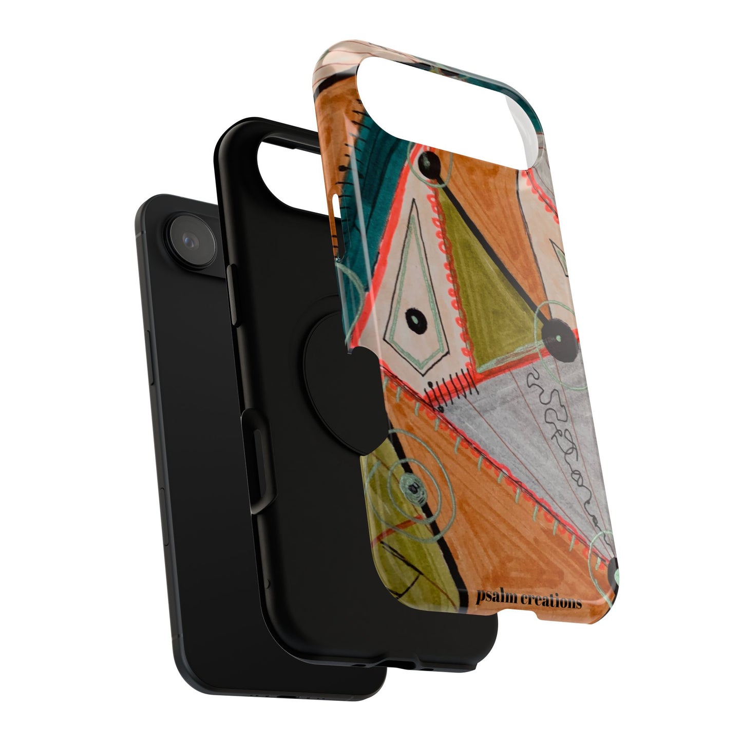Phone Case — Colorful Geometric Abstract Impact-Resistant Design