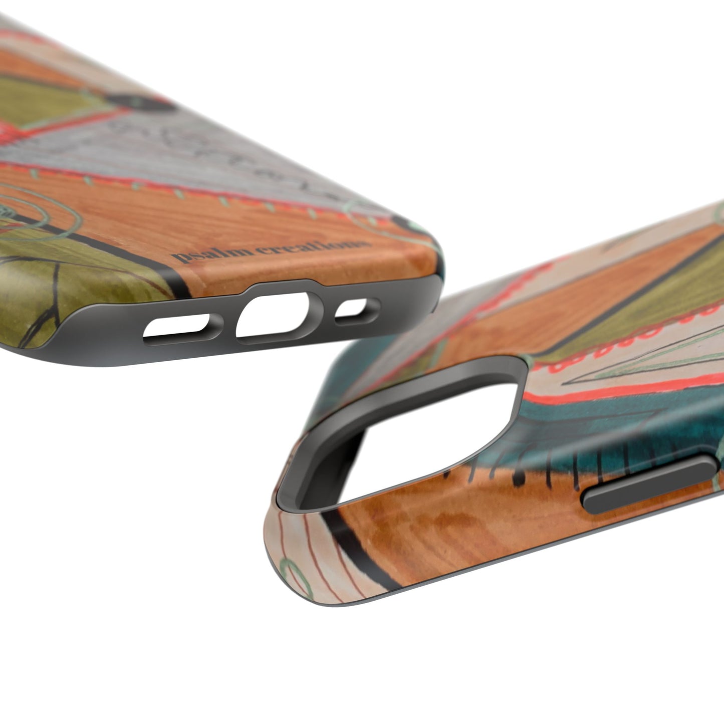 Phone Case — Colorful Geometric Abstract Impact-Resistant Design