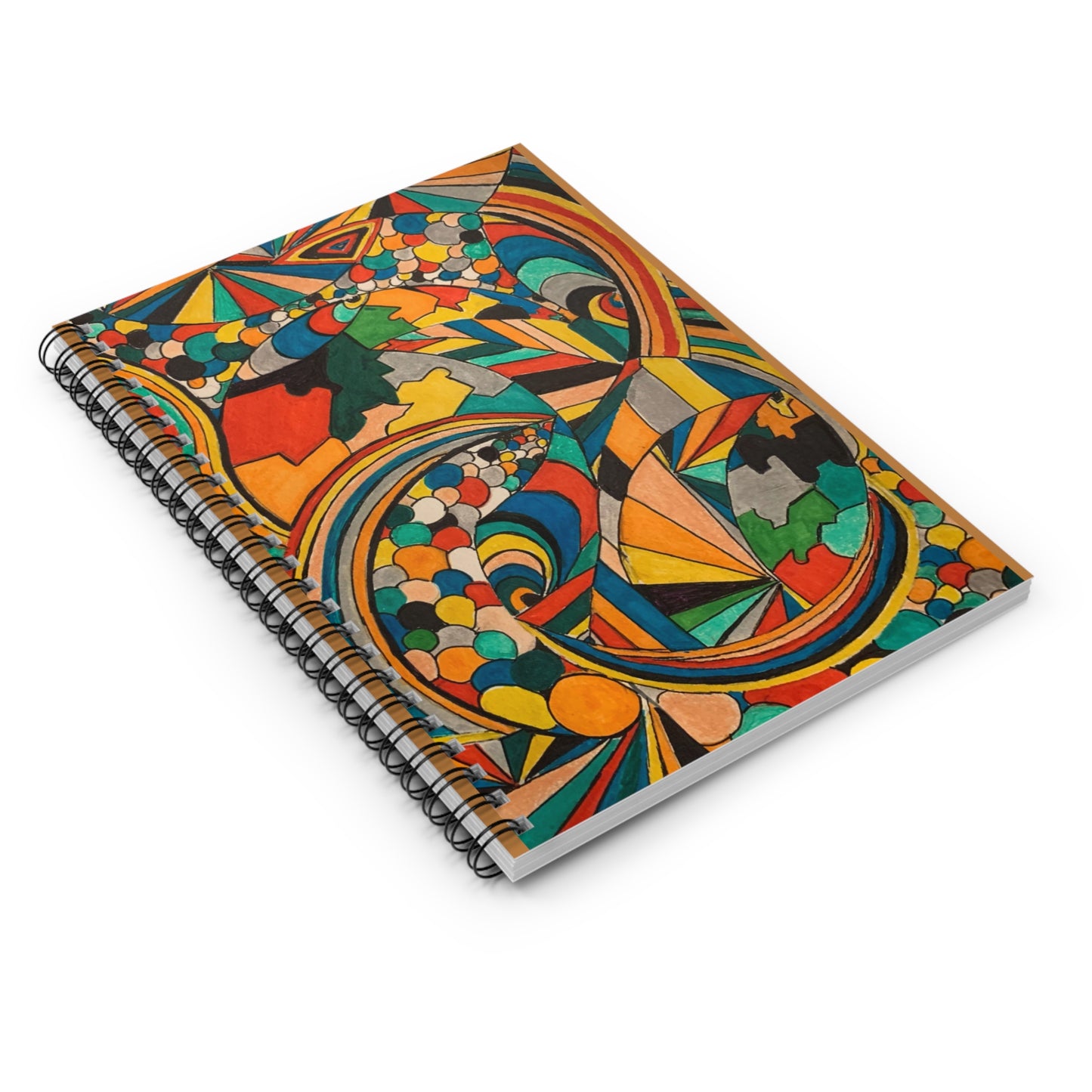 Colorful Artistic Spiral Notebook - Ruled Line for Creative Minds