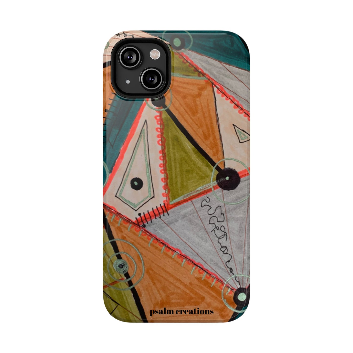 Phone Case — Colorful Geometric Abstract Impact-Resistant Design