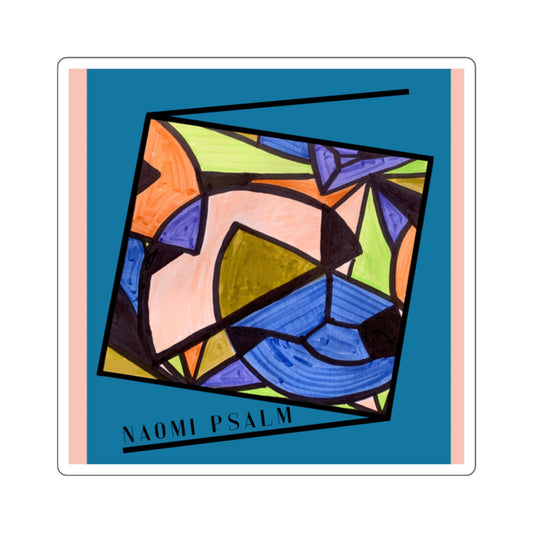 Colorful Geometric Art Stickers - Naomi Psalm Design