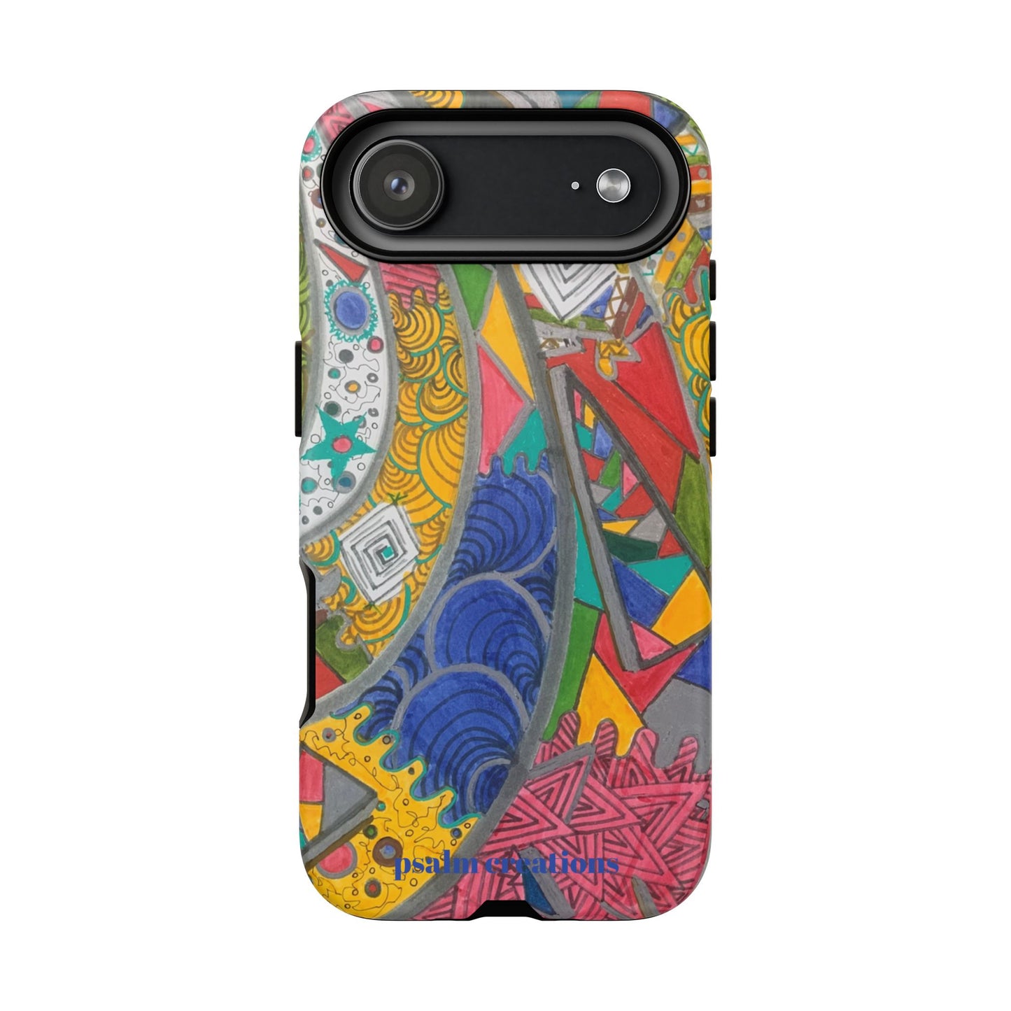 Abstract Colorburst Phone Case — Vibrant Geometric Art Protective Cover