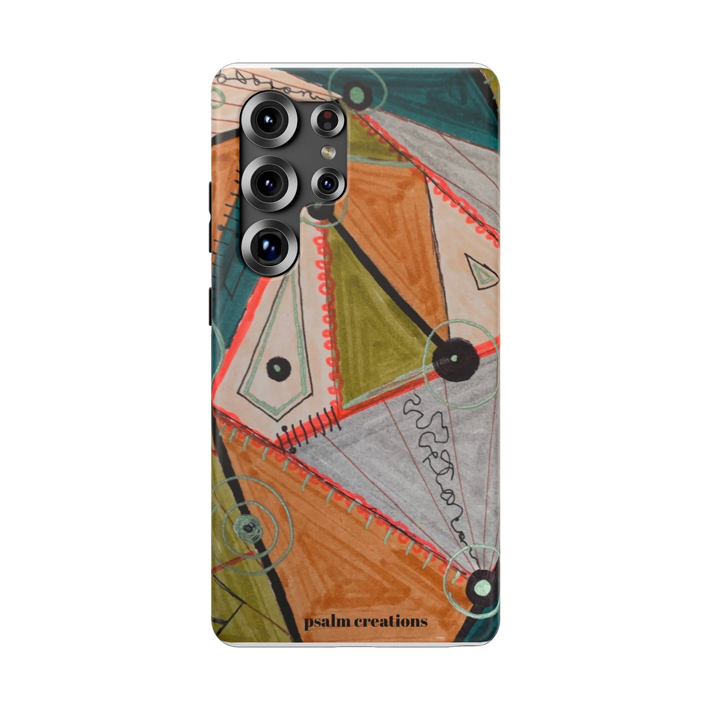 Phone Case — Colorful Geometric Abstract Impact-Resistant Design