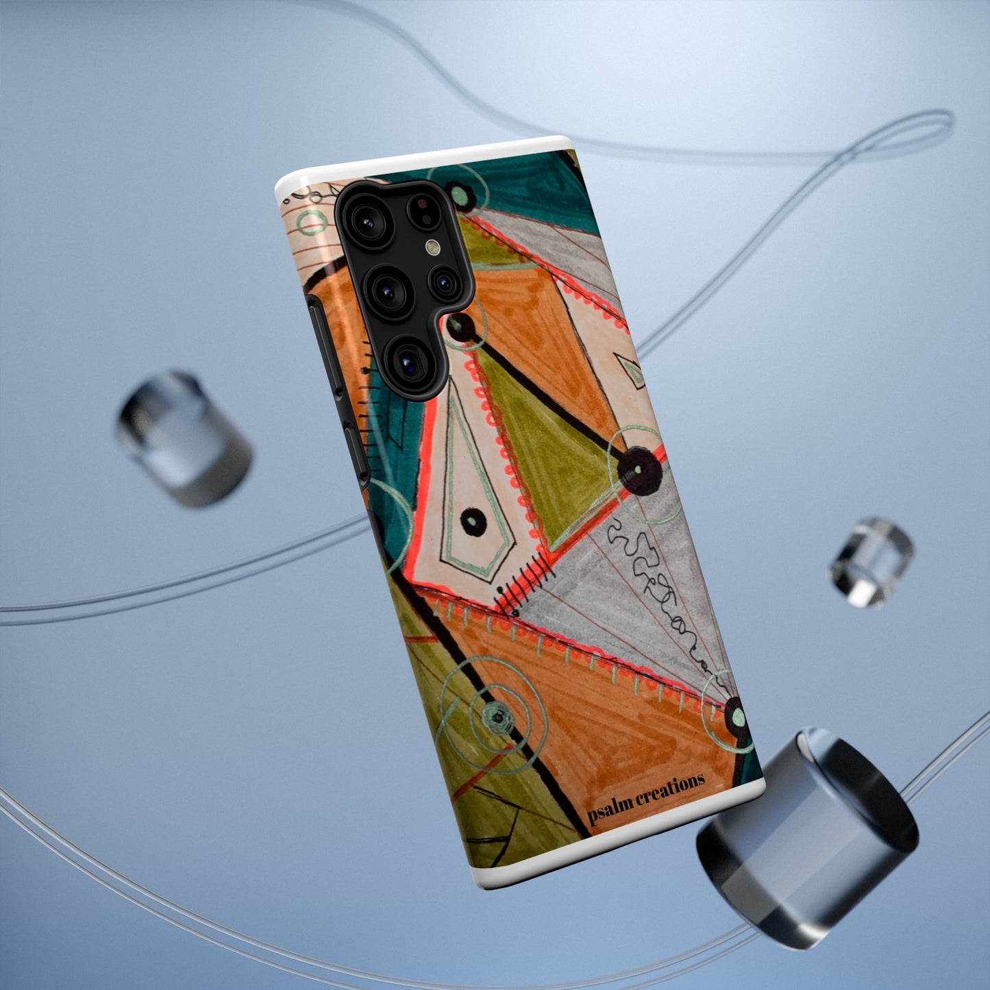Phone Case — Colorful Geometric Abstract Impact-Resistant Design