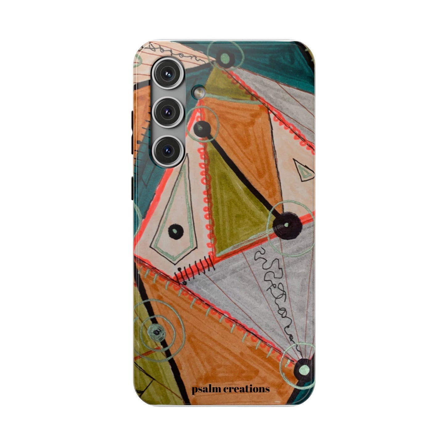 Phone Case — Colorful Geometric Abstract Impact-Resistant Design