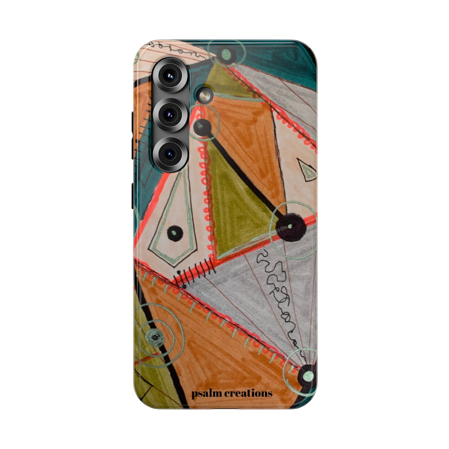 Phone Case — Colorful Geometric Abstract Impact-Resistant Design