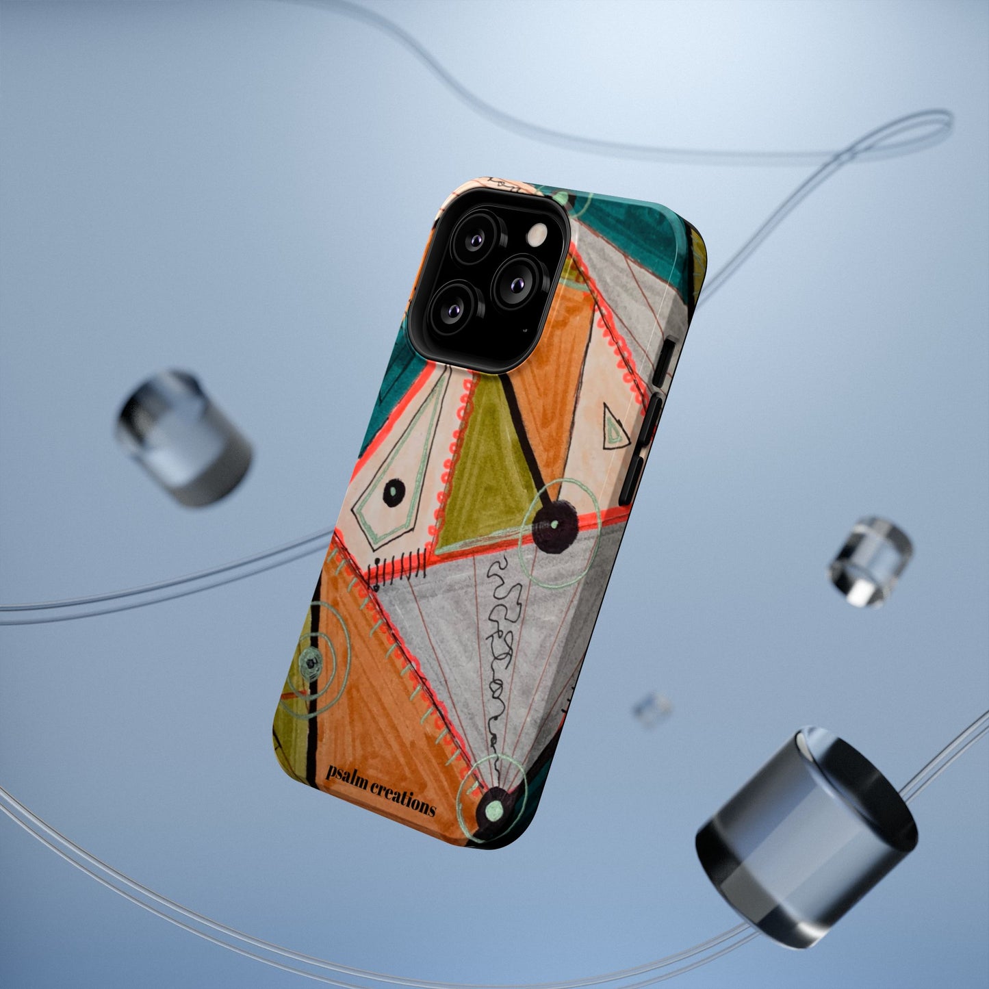 Phone Case — Colorful Geometric Abstract Impact-Resistant Design