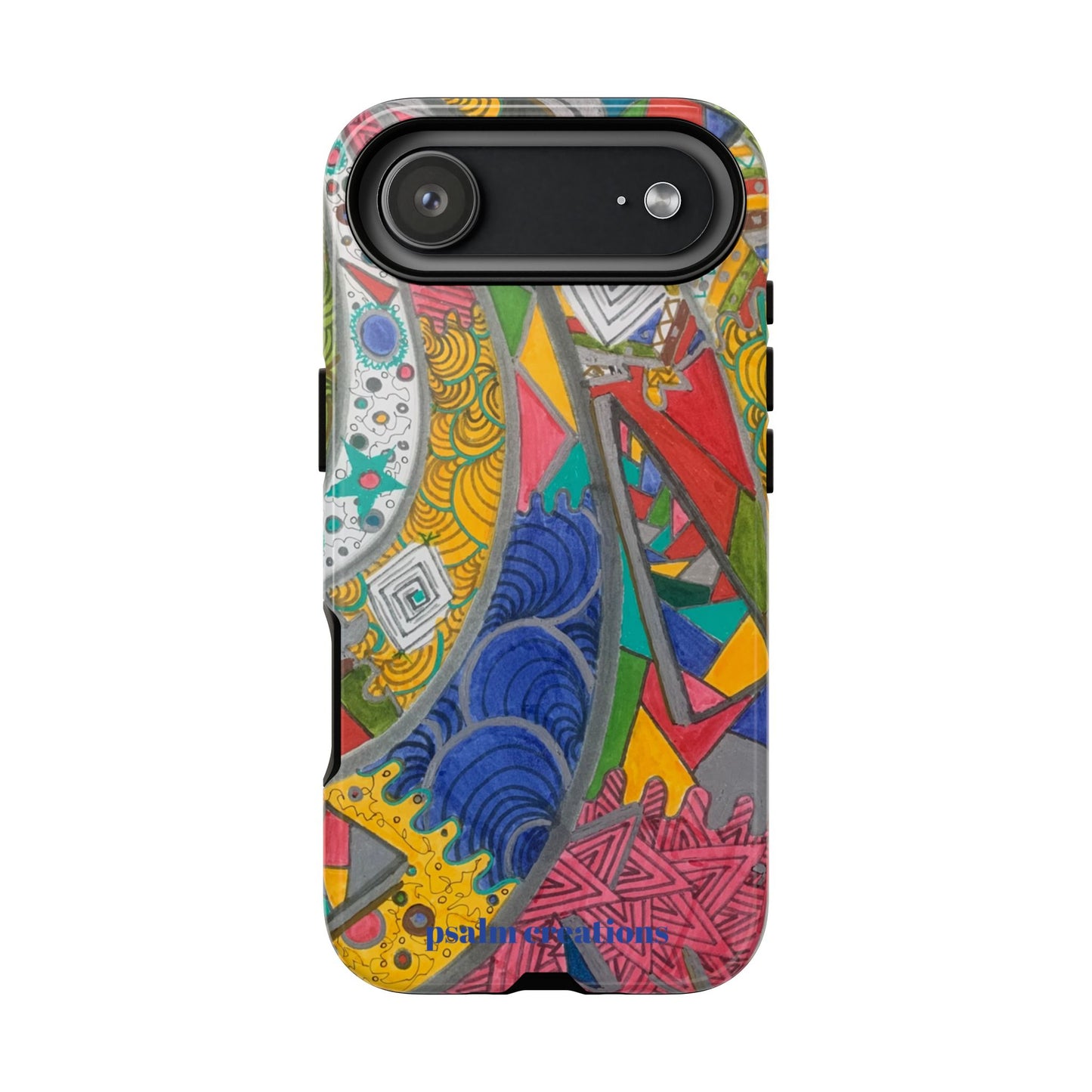 Abstract Colorburst Phone Case — Vibrant Geometric Art Protective Cover