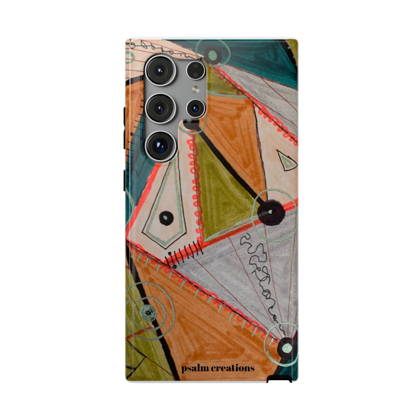 Phone Case — Colorful Geometric Abstract Impact-Resistant Design