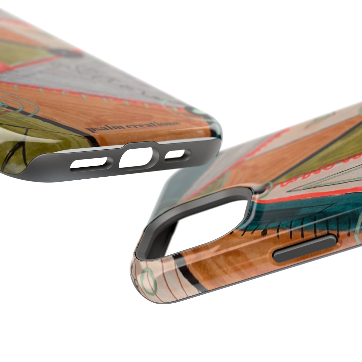 Phone Case — Colorful Geometric Abstract Impact-Resistant Design