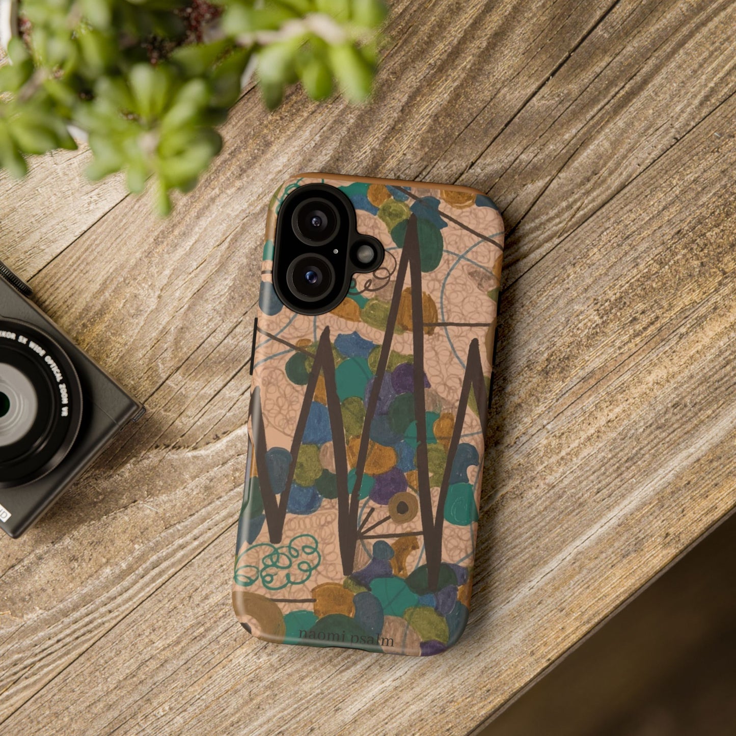 Abstract Shapes Phone Case – Colorful Art Pattern iPhone Cover