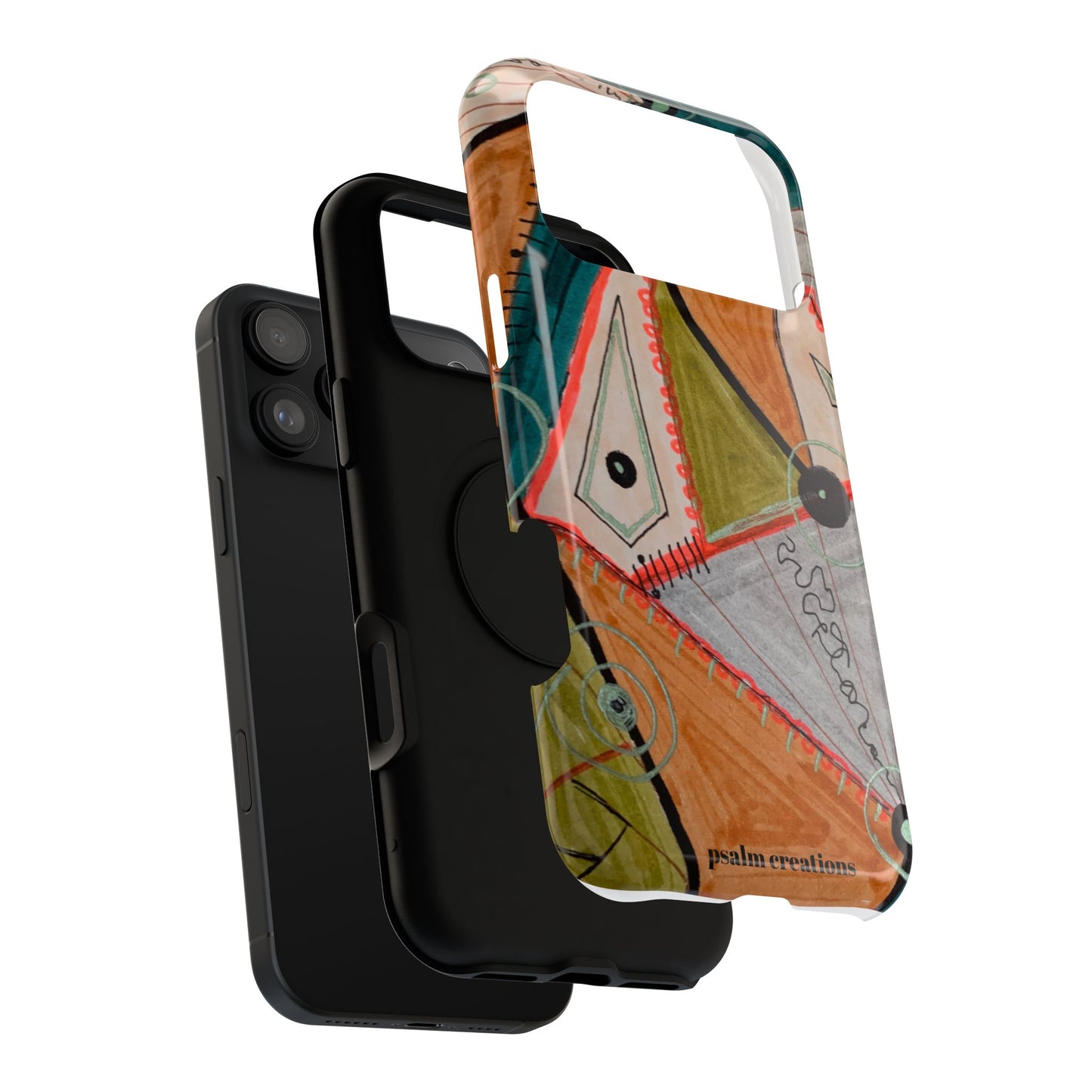 Phone Case — Colorful Geometric Abstract Impact-Resistant Design